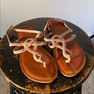 Universal Threads Light Pink Braided Sandals SS11